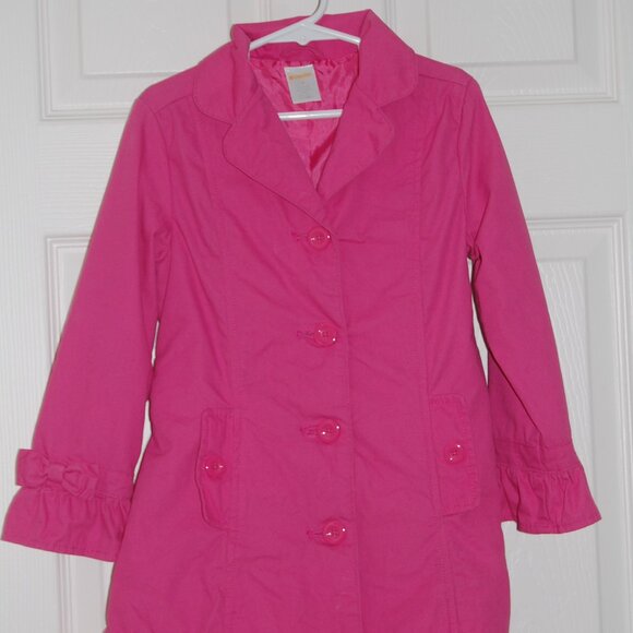 Gymboree Girls Size 5 Pink Cotton Wind Jacket, Fully Lined - Picture 3 of 6
